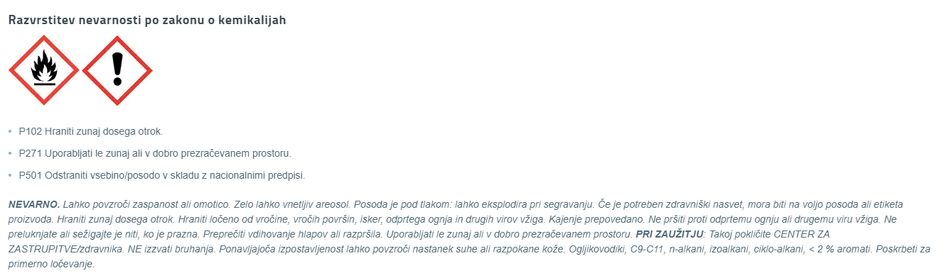 Varnostni list
