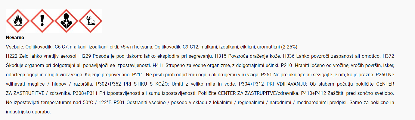 Varnostni list
