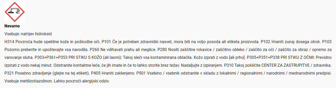 Varnostni list