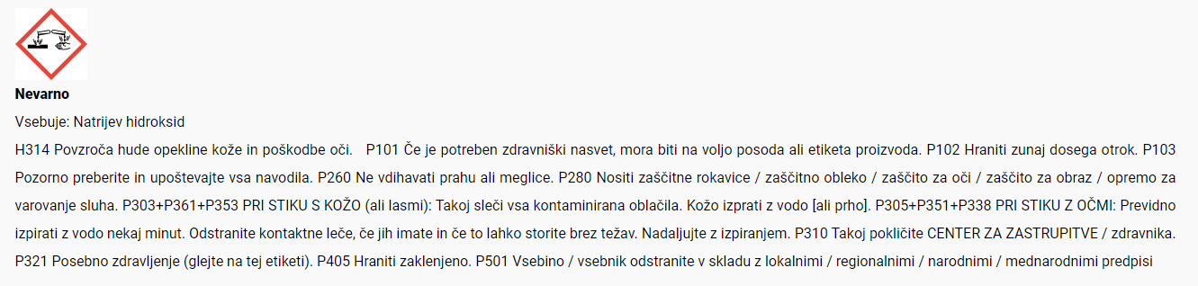 Varnostni list