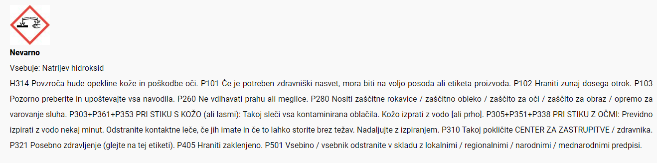 Varnostni list