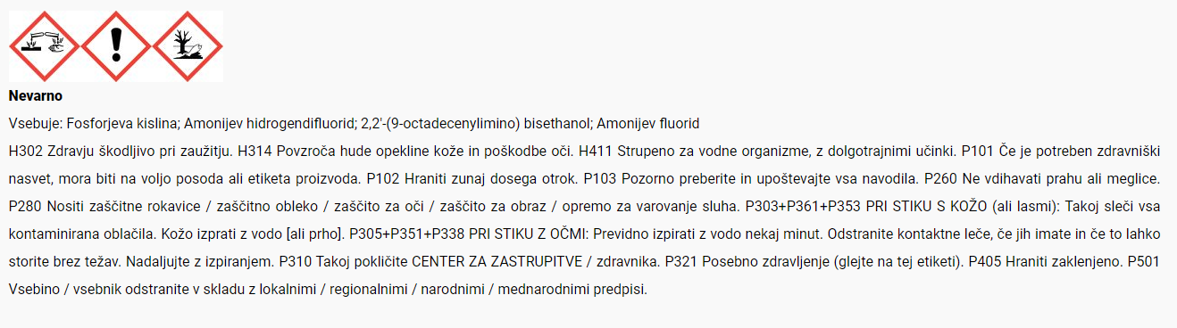 Varnostni list