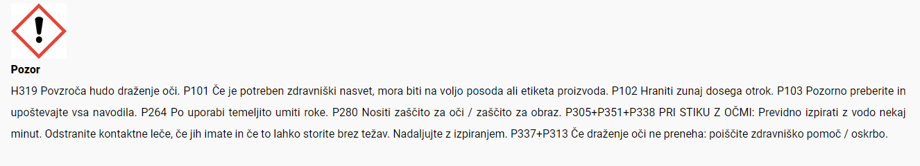 Varnostni list