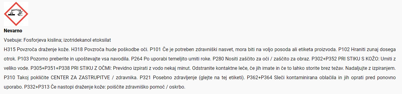 Varnostni list