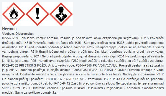 Varnostni list