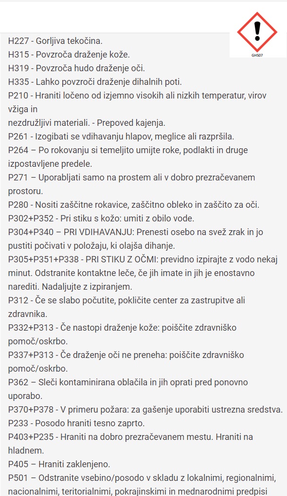 Varnostni list
