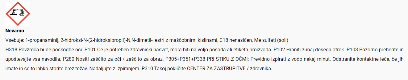 Varnostni list