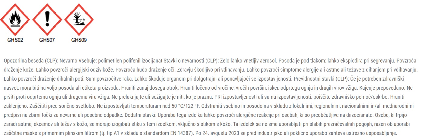 Varnostni list