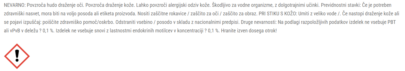 Varnostni list