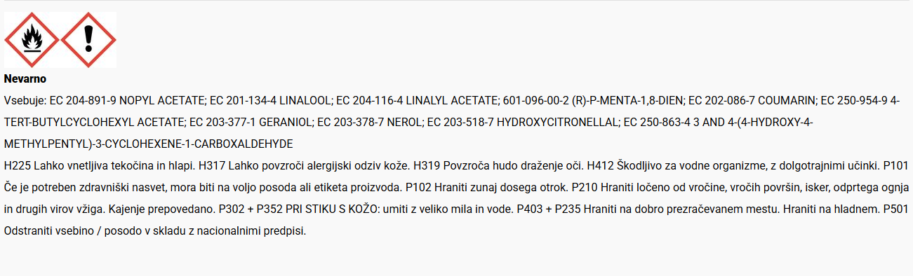 Varnostni list
