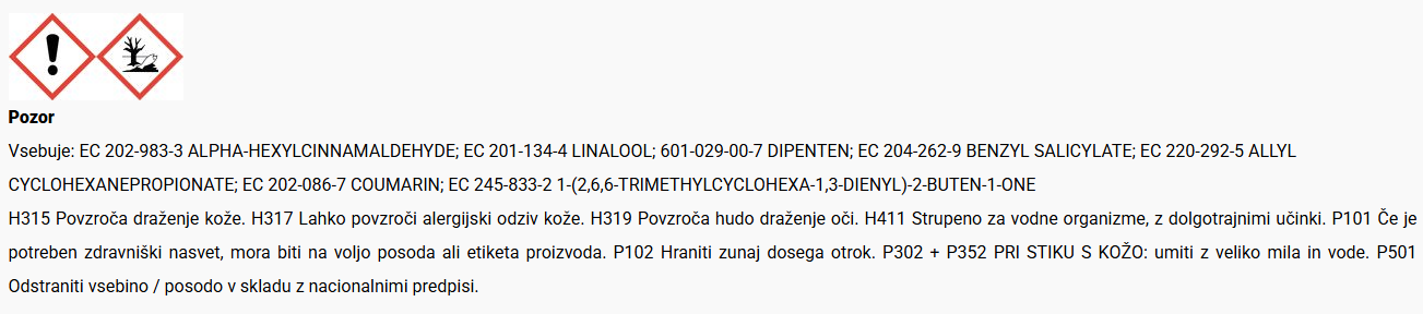 Varnostni list