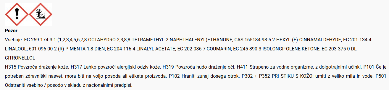 Varnostni list