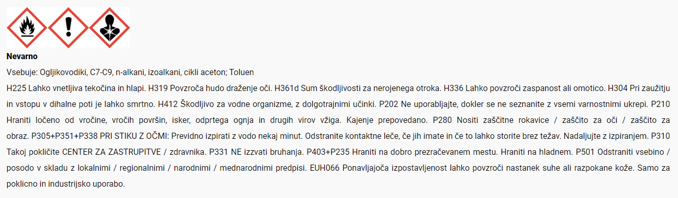 Varnostni list