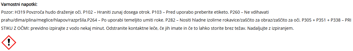 Varnostni list